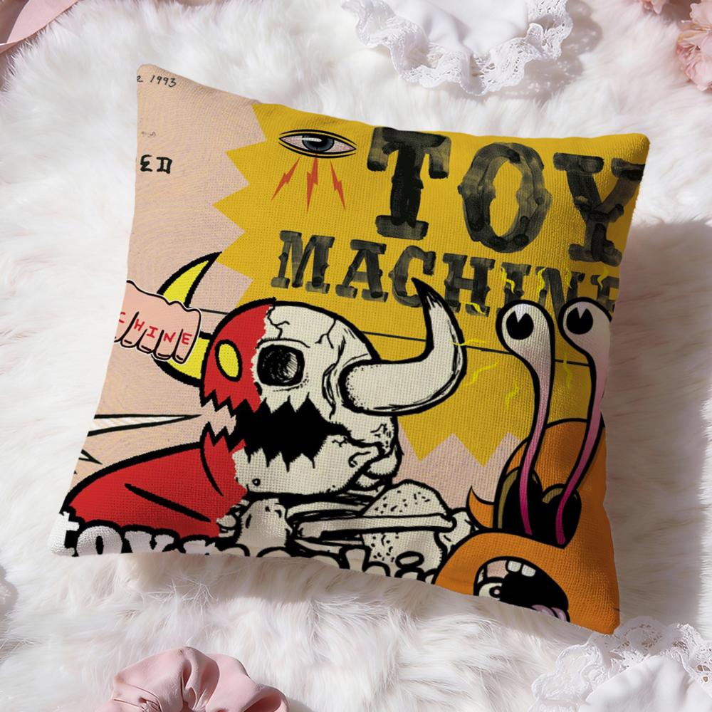 T-Toy MachineS Skate Cushion Cover Premium Comfort Reversible Pillow Cove -Two In One Design for Any Room & Car Interior