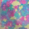 Colorful Tie-Dye Rabbit Fur Print Plush Fabric, 10mm - Ideal for Toy and Clothing Design