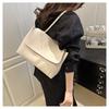 Faux Leather Tote Bag for Women Minimalist Magnetic Closure Shoulder Handbag