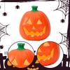 Halloween Decoration LED Bedside Lamp, Illuminated Pumpkin for Porch