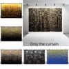 Vintage Abstract Party Photography Backdrop Cloth For Festive Decoration Black Gold Background With Glittering Highlights Characters)