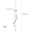 New Garden Decoration Pendant Lucky Tree Seven Colors AB Color Lighting Ball Sun Catcher Crystal Wind Chimes