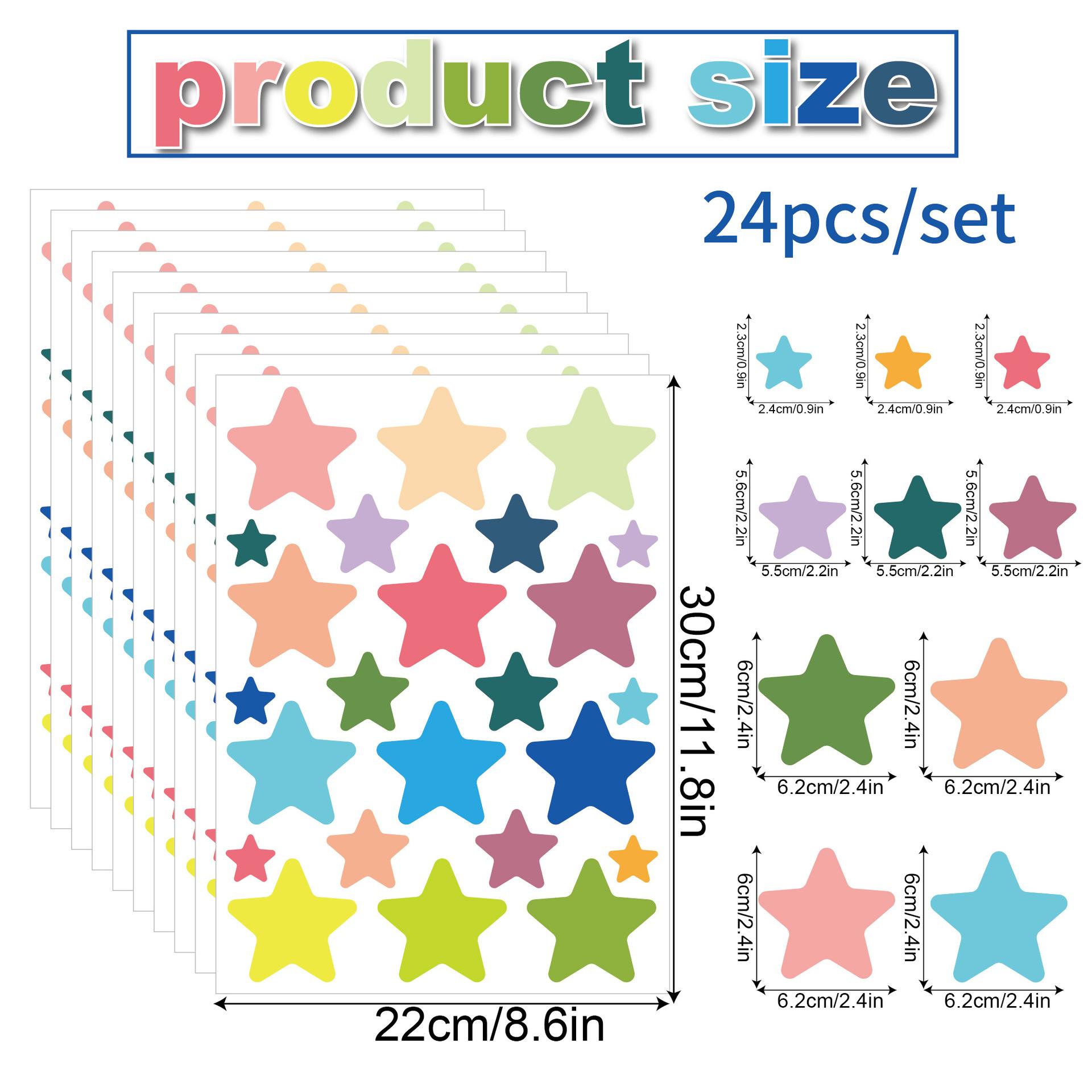 

Красочные пятизвездочные наклейки на стену мультяшные милые самоклеящиеся украшения для дома гостиной спальни детский сад детская комната наклейки на стену