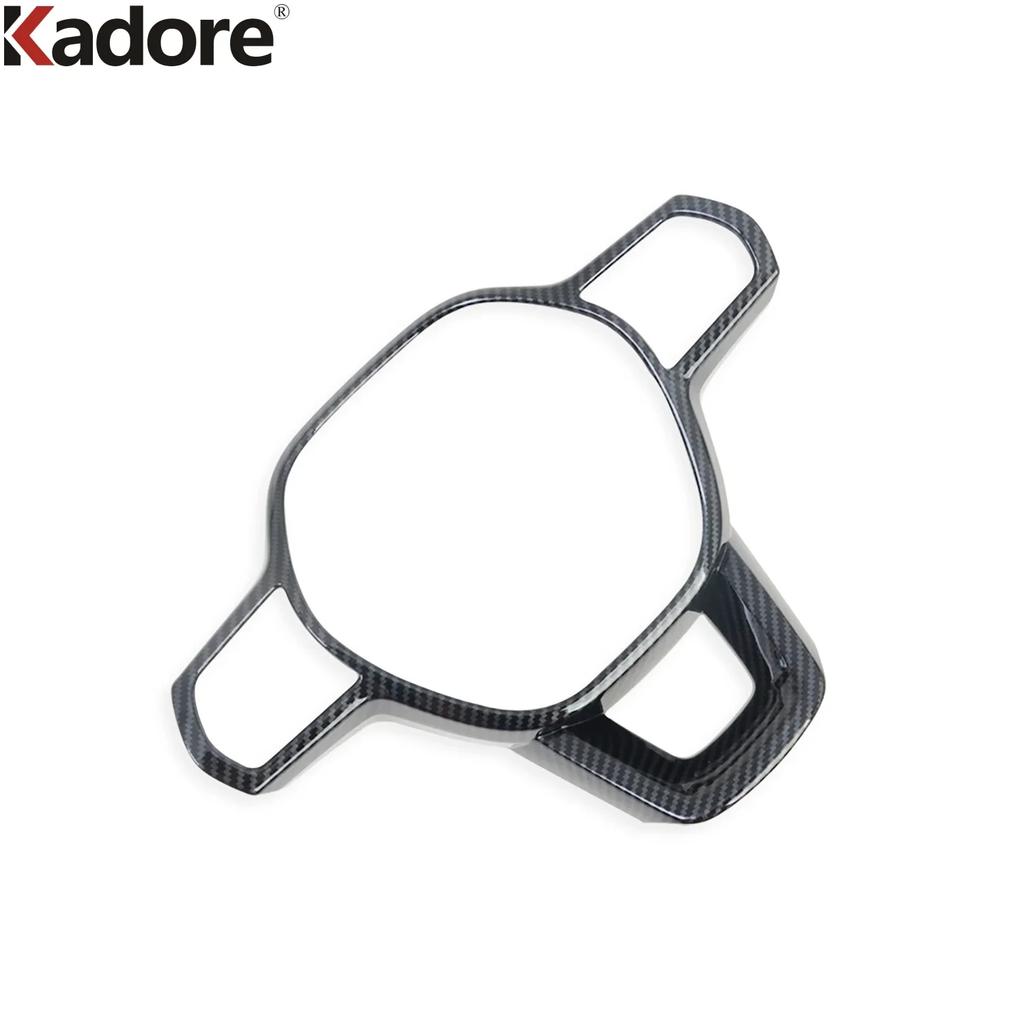 For Honda Civic Integra Sedan 2024 Carbon Fiber Car Steering Wheel Panel Cover Trim Interior Mouldings Accessories