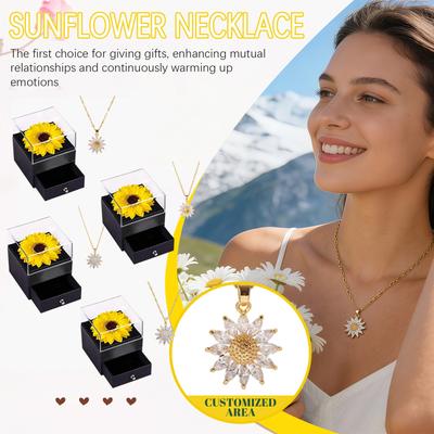 Preserved Sunflower Gifts, Sunflower Necklaces, Valentine's Day Gifts, Anniversary Gifts, Mother's Day Gifts, Birthday Gifts