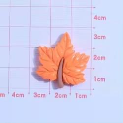 Kawaii Style Autumn Squirrel Mushroom House Mappe Leaf Theme Resin Cabochons Artificial Souvenir