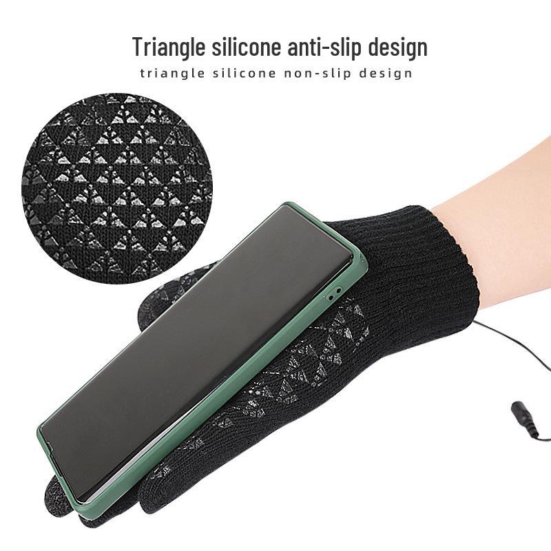 USB Heated Full-Finger Electric Warm Gloves for Students and Gamers