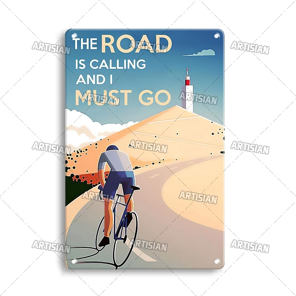 Artisian Cycling Metal Sign Bicycle Tin Poster Bike Decorative Plate Wall Decor Garage Bar Pub Club Hotel Cafe Kitchen Home
