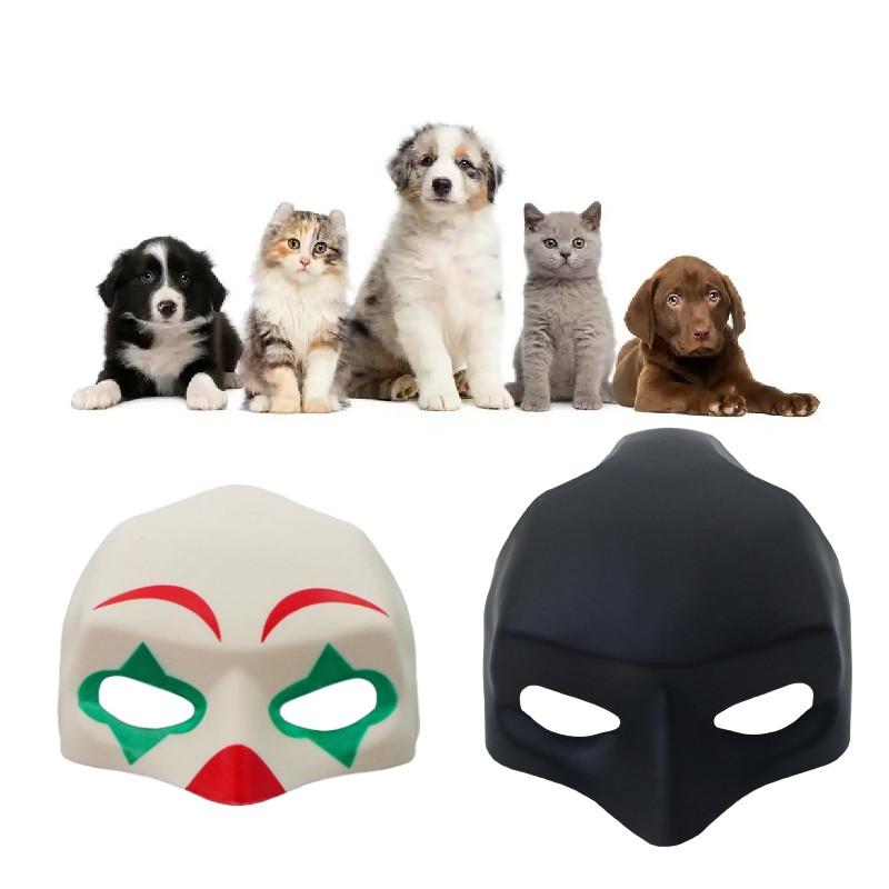 Cosplay Halloween Cat Mask With Diy Clown And Batman Design For Costume Parties And Pet Dress Up