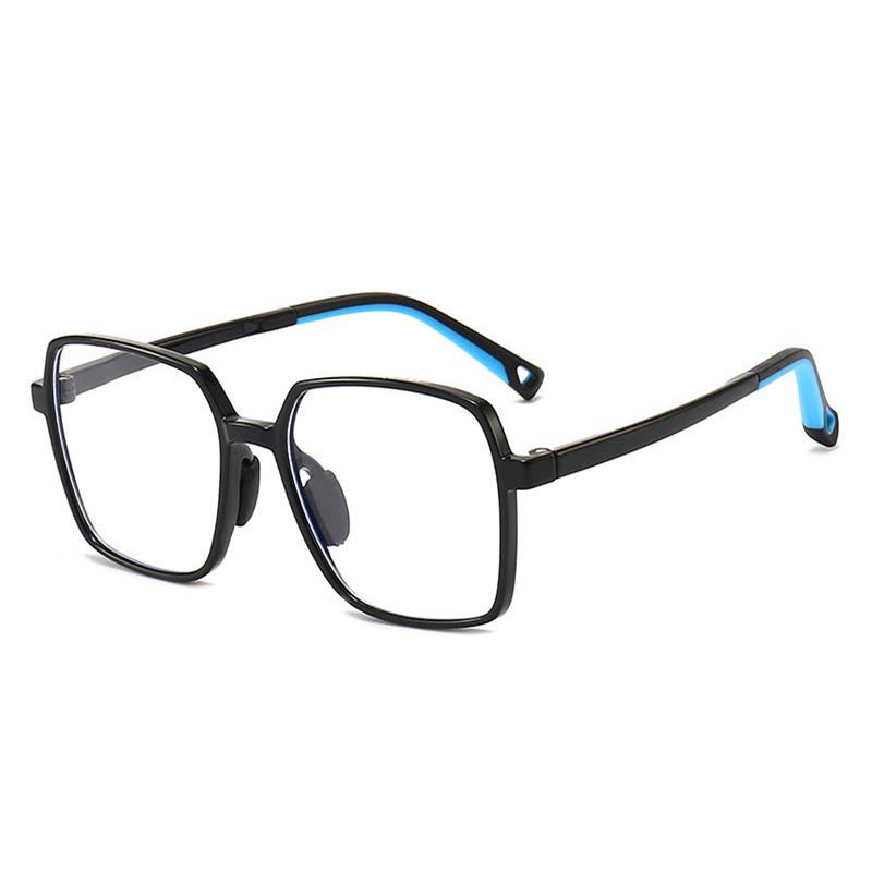 

Brand Design Boy Square Large Frame Anti Blue Light Prescription Myopia Glasses Girls Photochromic Astigmatism Children Eyewear Myopia-6.0