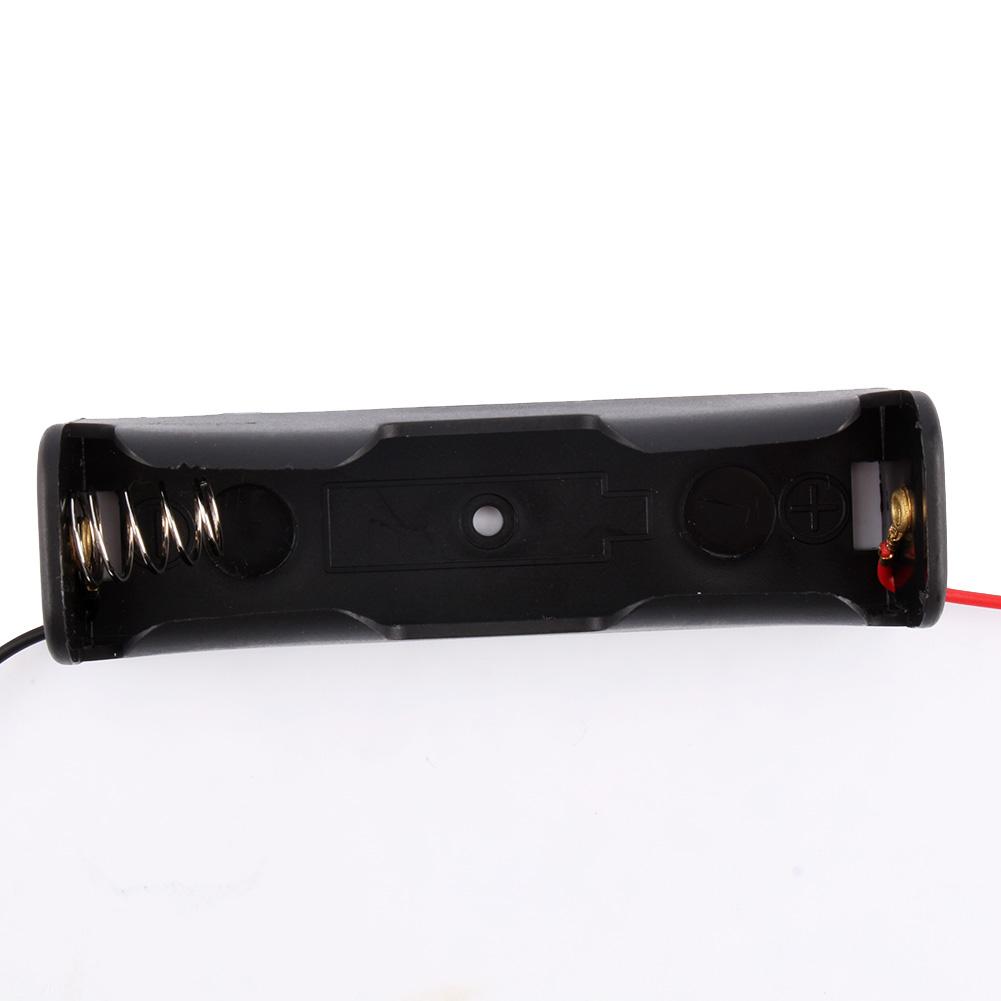 Plastic Battery Holder Storage Box Case For 18650 Rechargeable With Wire Lead