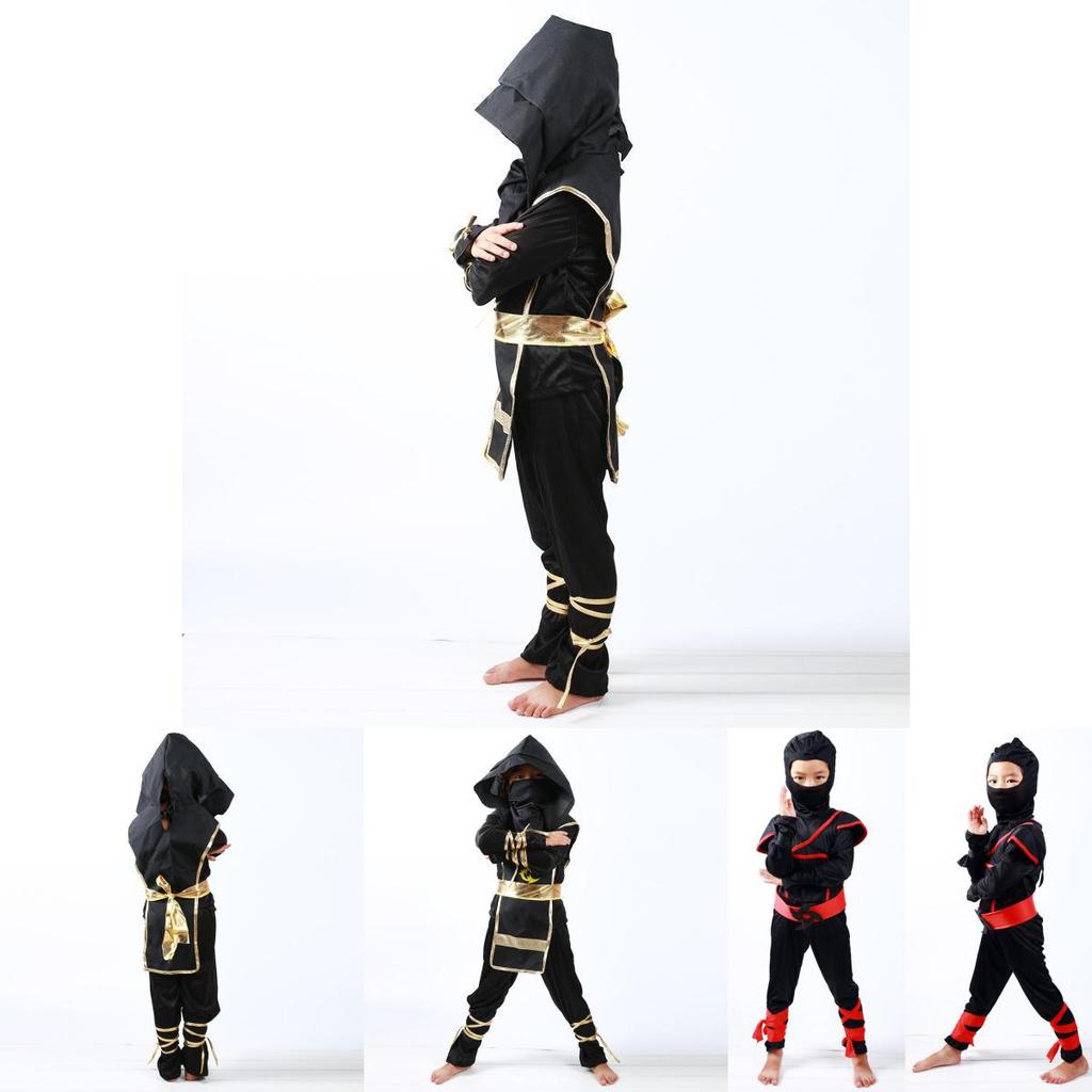 Stupendo Costume da Ninja Assassino Guerriero Samurai per Bambini Ragazzi per Halloween