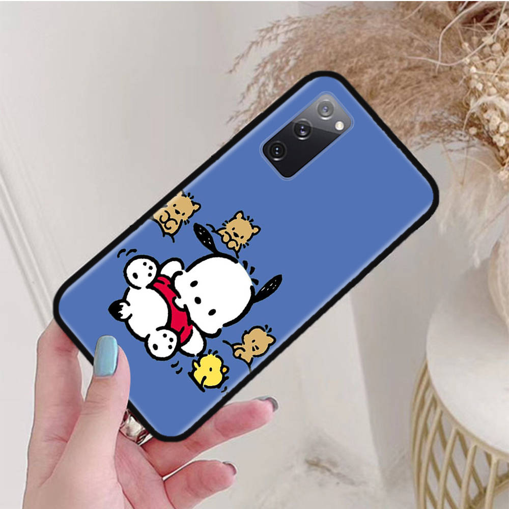 

Черный чехол для iPhone 16 15 Plus 14 13 12 11 Pro 8 6 SE XR XS Max P30 Nova 5T Y5P Y6 Y7 Y8P Y9 Realme C30 C33 C31 L-18 Pochacco Dog Huawei Y5P капри