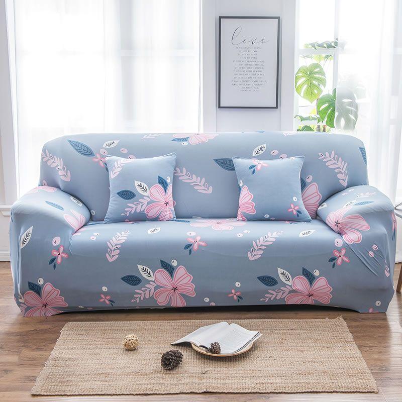 Elastic Floral Printed Sofa Covers for Living Room Strecth Case Pets Kids Anti-dust Big Sofa Slipcovers Couch Cover Chair Cover