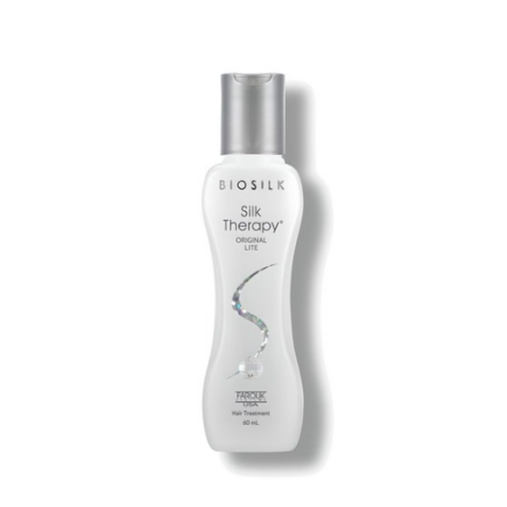 Biosilk Silk Therapy Original Lite Hair Essence 60ml (1 Pack) - Lightweight Strengthening Silk Serum