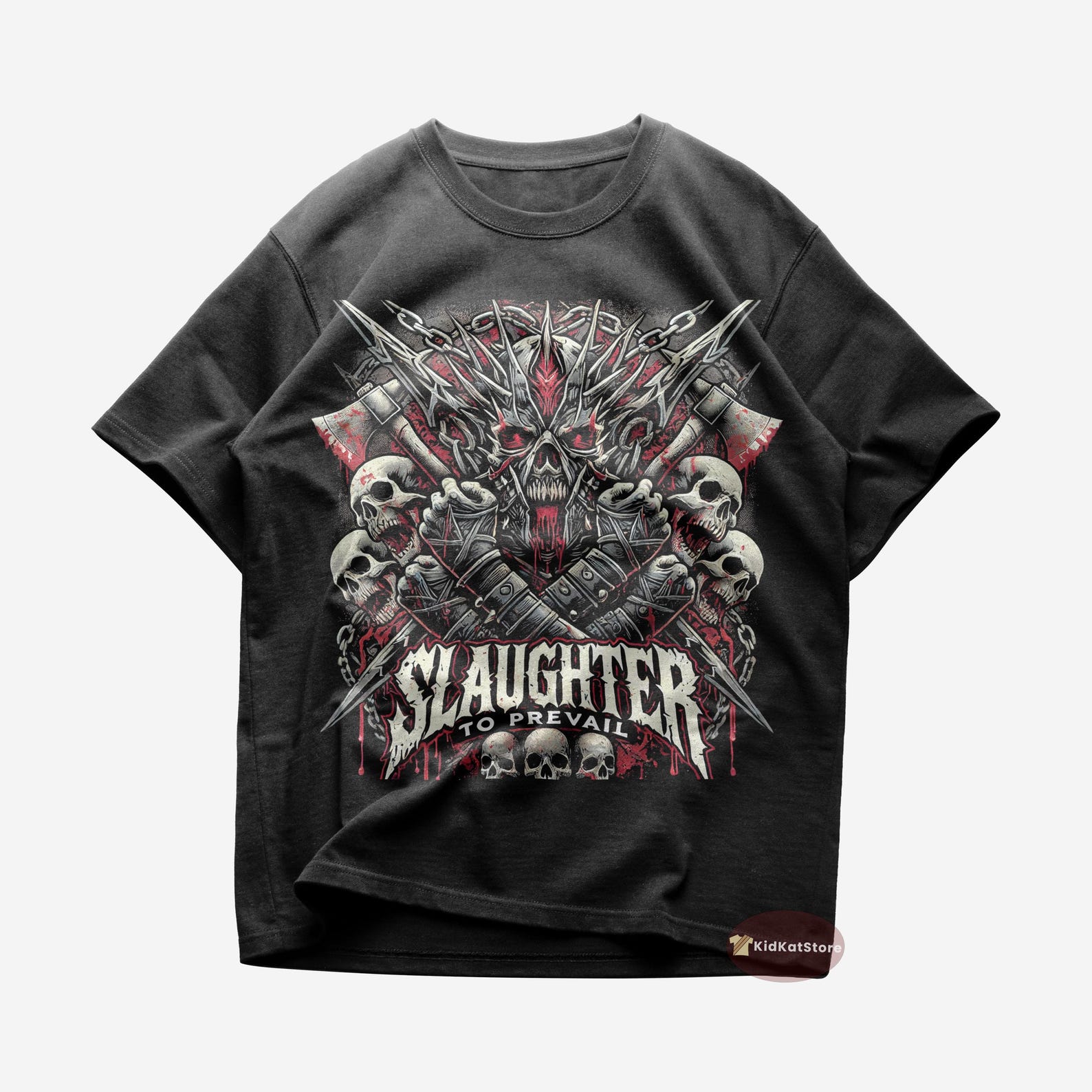 Slaughter to Prevail T shirt - Demolisher - Slaughter to Prevail Merch - Unisex Metal Tee - Deathcore Lovers Gift - Premium Music Apparel S
