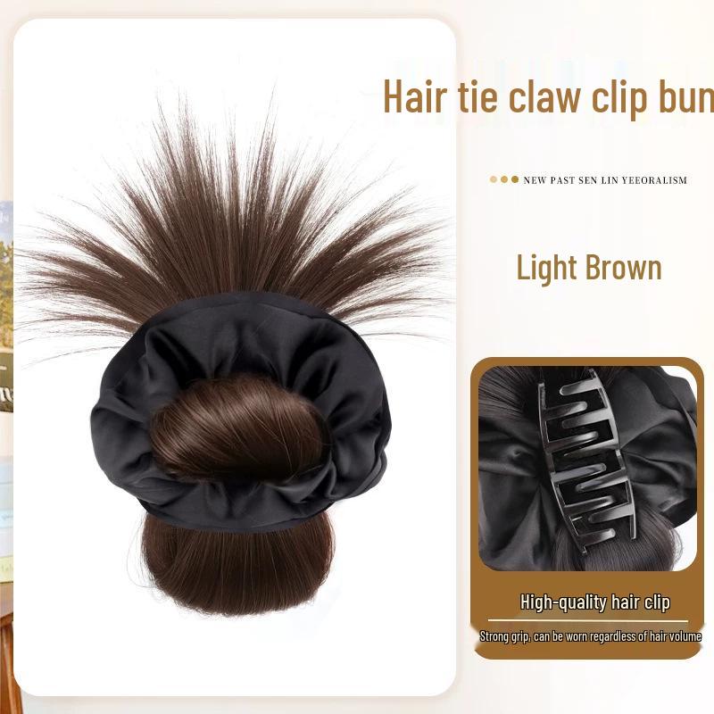 Women's Natural-Look Hair Bun Claw Clip - Lazy Low Bun Styling Tool