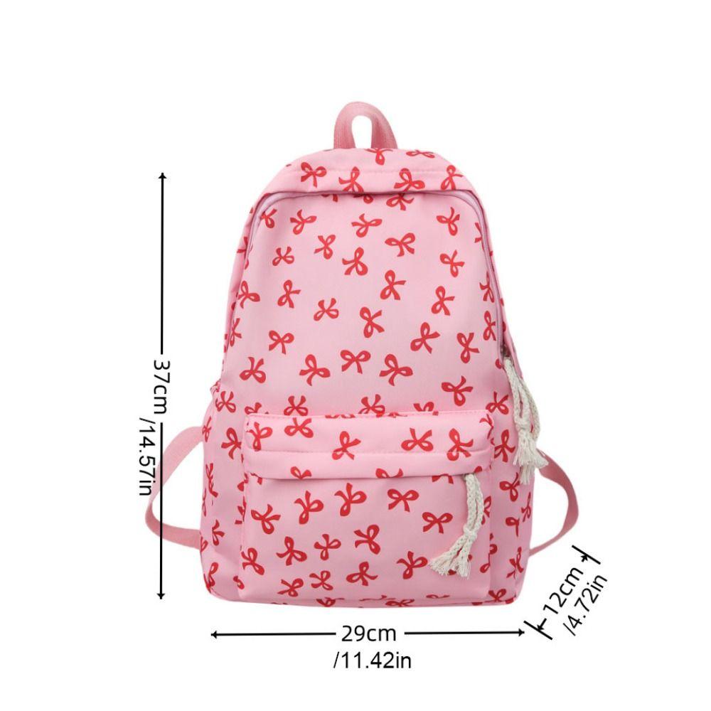Lightweight Bow Backpack Large Capacity Teenagers Shoulder Bag  Junior High School