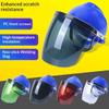 Welding Safety Helmet With Pc Face Shield Scratch Resistant Heat Insulation Anti Welding Slag For Industrial Welding