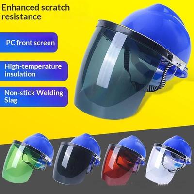 Welding Safety Helmet With Pc Face Shield Scratch Resistant Heat Insulation Anti Welding Slag For Industrial Welding