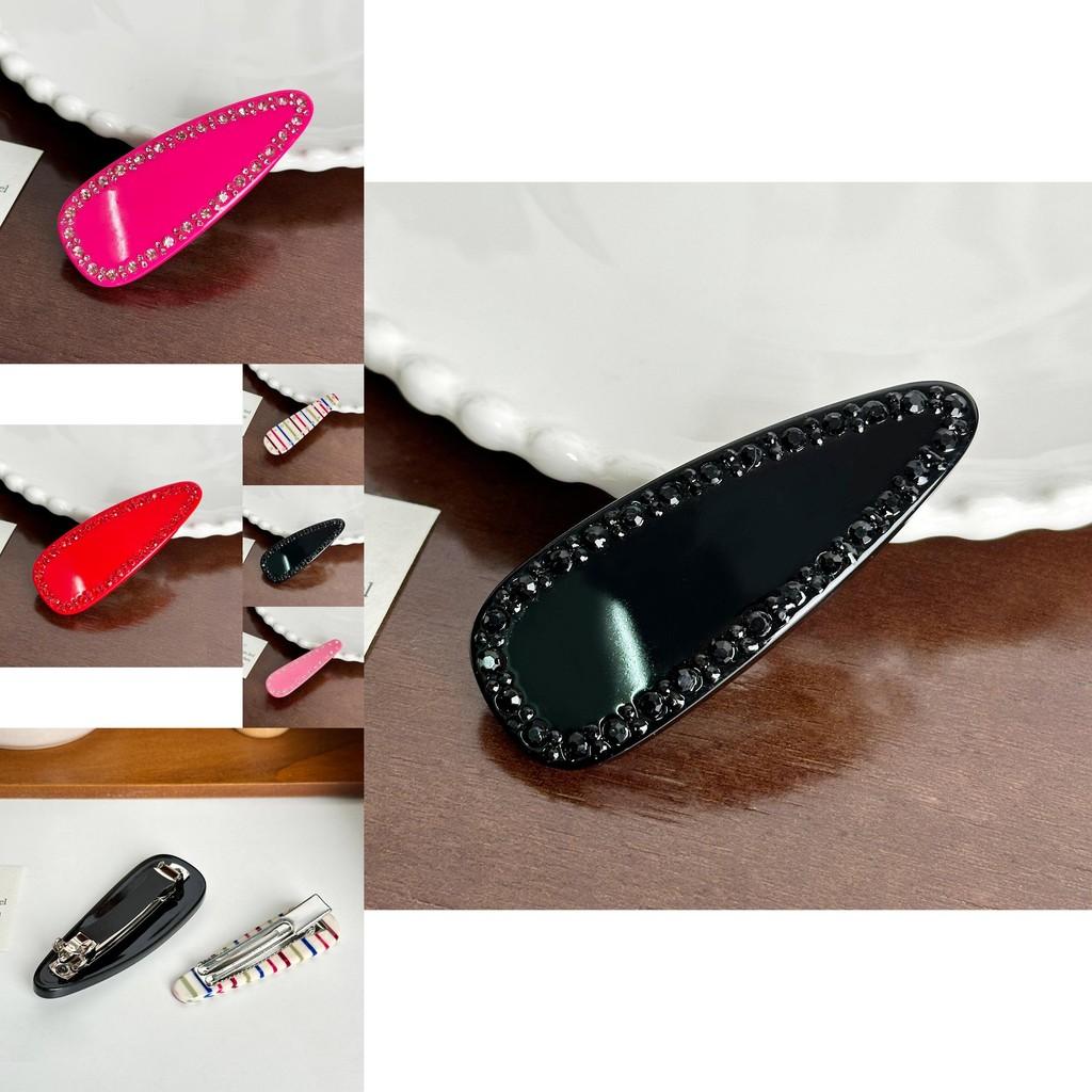 Premium Rhinestone-studded Acetate Hair Clip Available In Vibrant Colors For Trendy Hairstyles