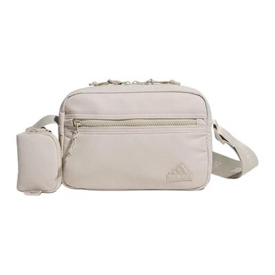 Recycled Polyester Shoulder Bag, Crossbody Bag Mini Unisex Light Gray Adidas IS9490
