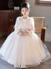 Girls' Luxury Formal Autumn/Winter Princess Dress - High-End Flower Girl Dress for Birthdays, Weddings, and Special Occasions.