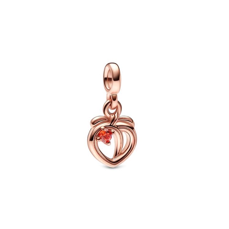 Pandora Me Playful Peach Mini Charm 3D Creative DIY Charm Women charm Rose-Gold 781212C01 Rose Gold