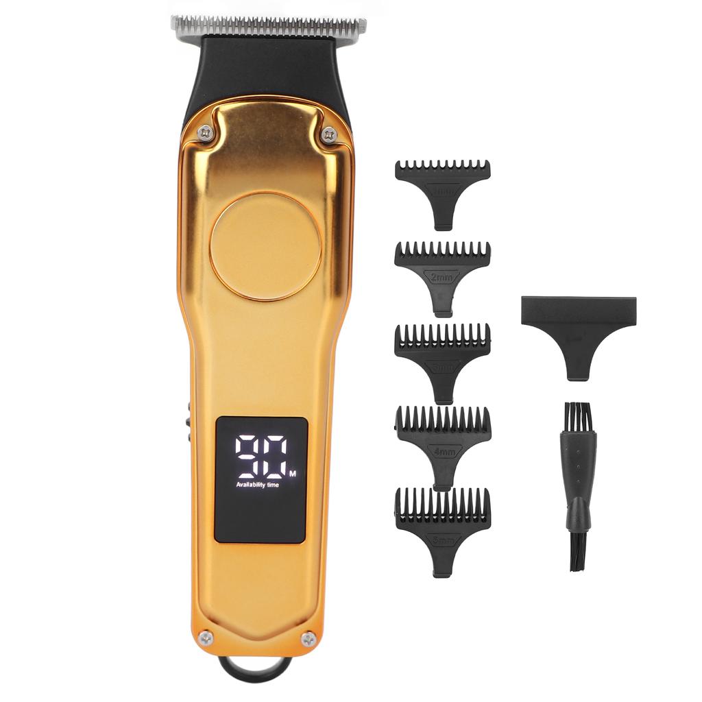 Electric Hair Trimmer 5 Guide Combs High Speed Low Noise USB Rechargeable Haircut Grooming Clipper