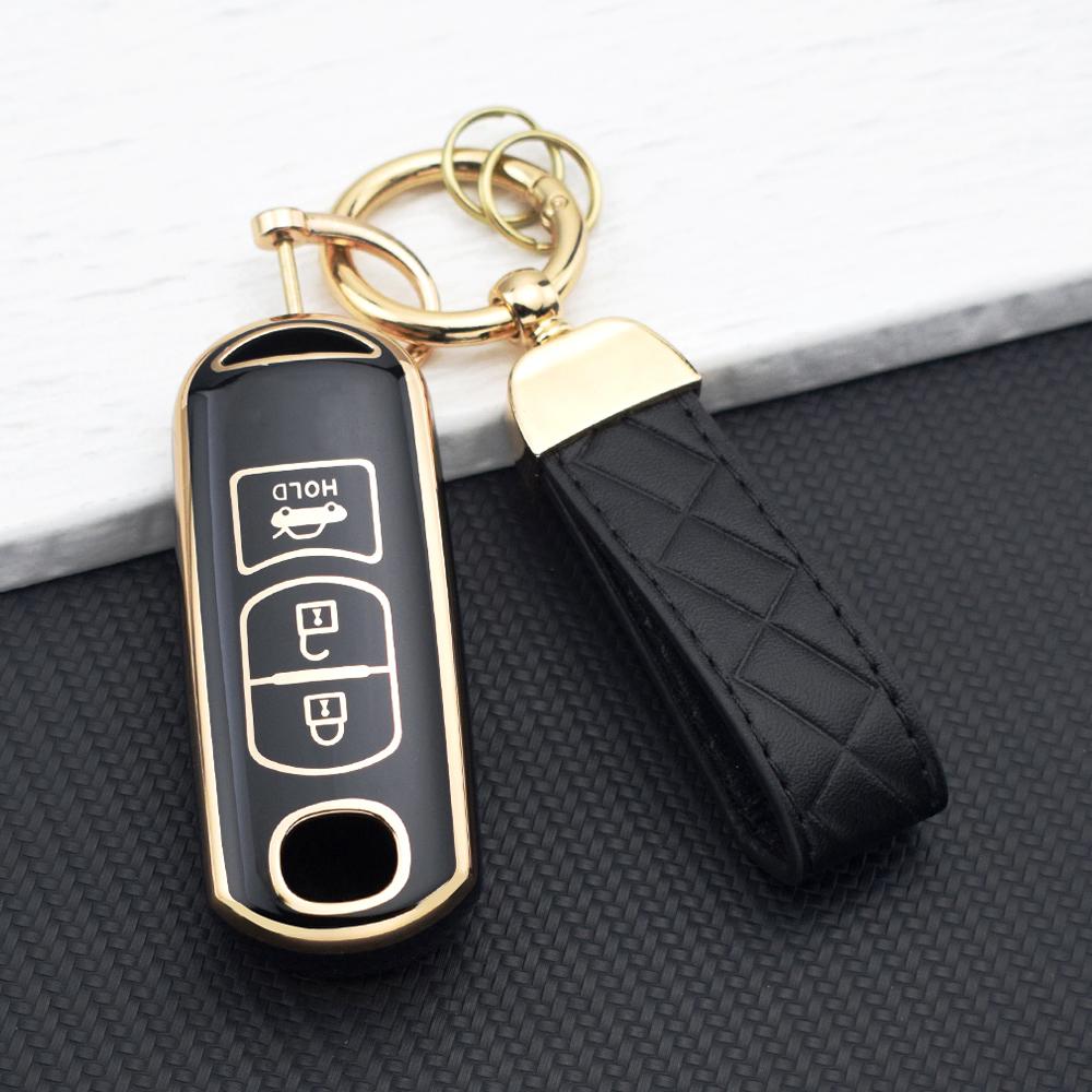 2/3/4 Buttons TPU Protective Key Fob Cover for Mazda Atenza Axela Demio 2 3 6 CX-3 CX-5 CX7 CX-9 2015-2019 Key Cover Key Chain