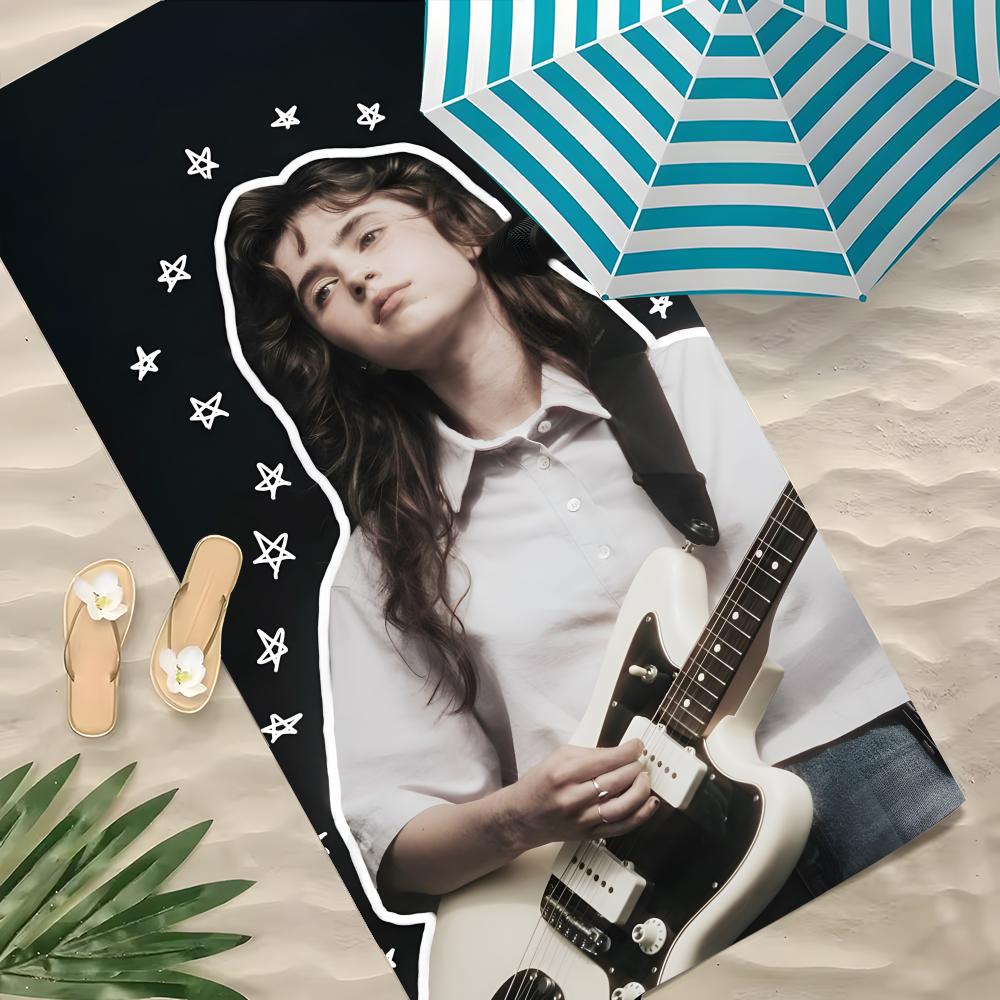 Singer Clairo Claire Cottrill Towel Polyester Beach Towel Quick Dry Sand Free Bath Towel for Summer Pool Travel Vacation