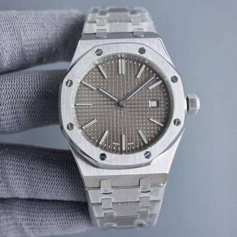 Daniel Roth Royal Oak Automatische Stahluhr mit achteckigem Bullauge-Zifferblatt für Herren