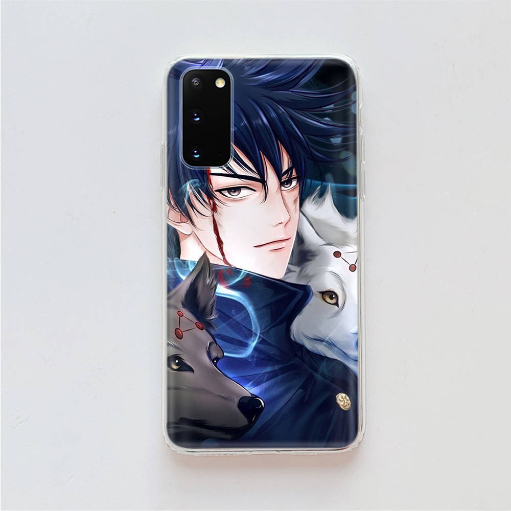 AD76 Jujutsu Kaisen Clear Case for Samsung A04 A14 A23 A34 A54 M23 M33 M52 M53 Realme 10 9 C30S C35 C55 VIVO Y02 Y21 Y33S Y51 X80 V25 Cover