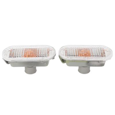 Pair of Side Indicator Light Housing Long Lifespan Scratch Resistant 1J5949117 Replacement for Seat Arosa White