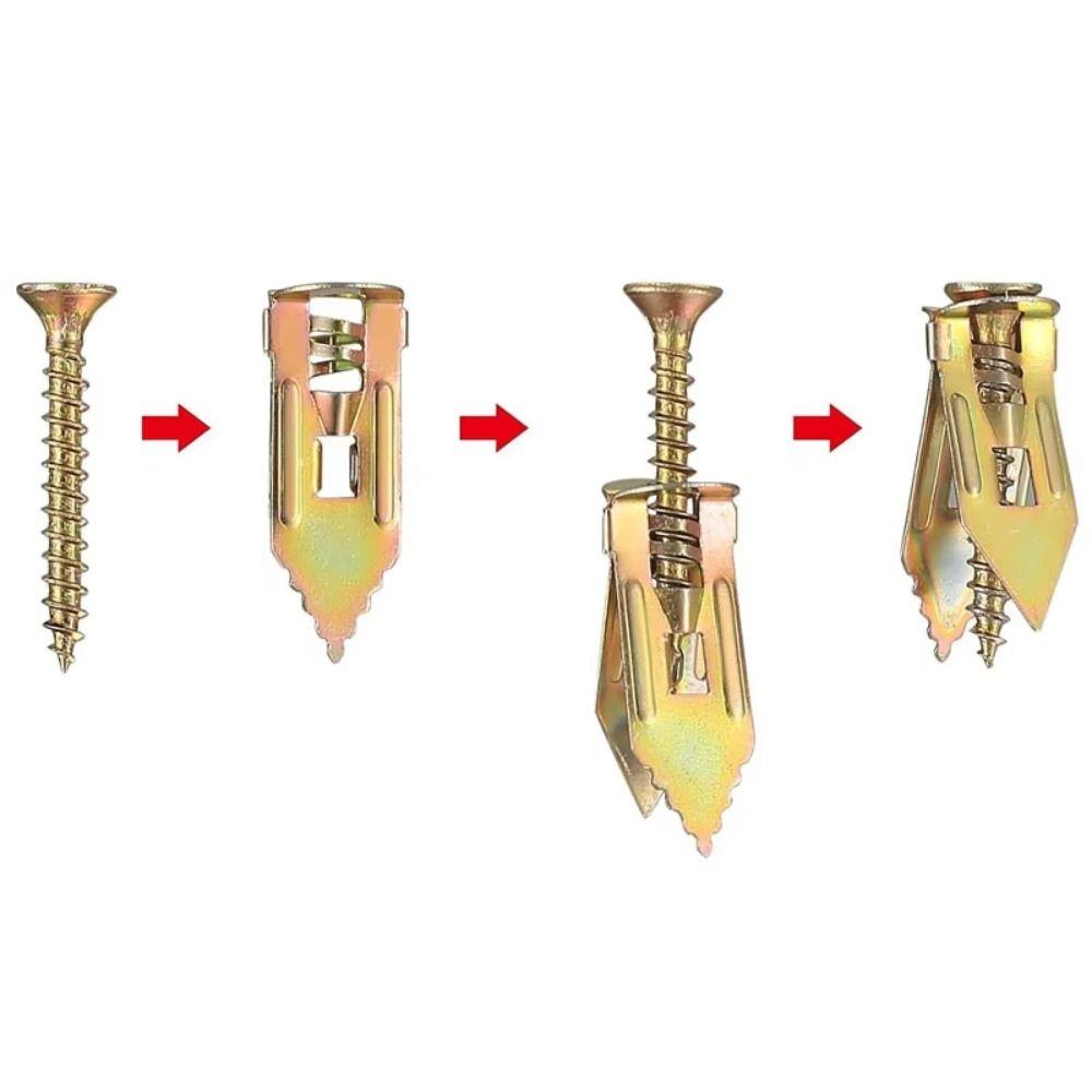 Galvanized Fixing Expansion Screw Bolt Hollow Wall Plug Nail-in Metal Wall Screw  Cabinets
