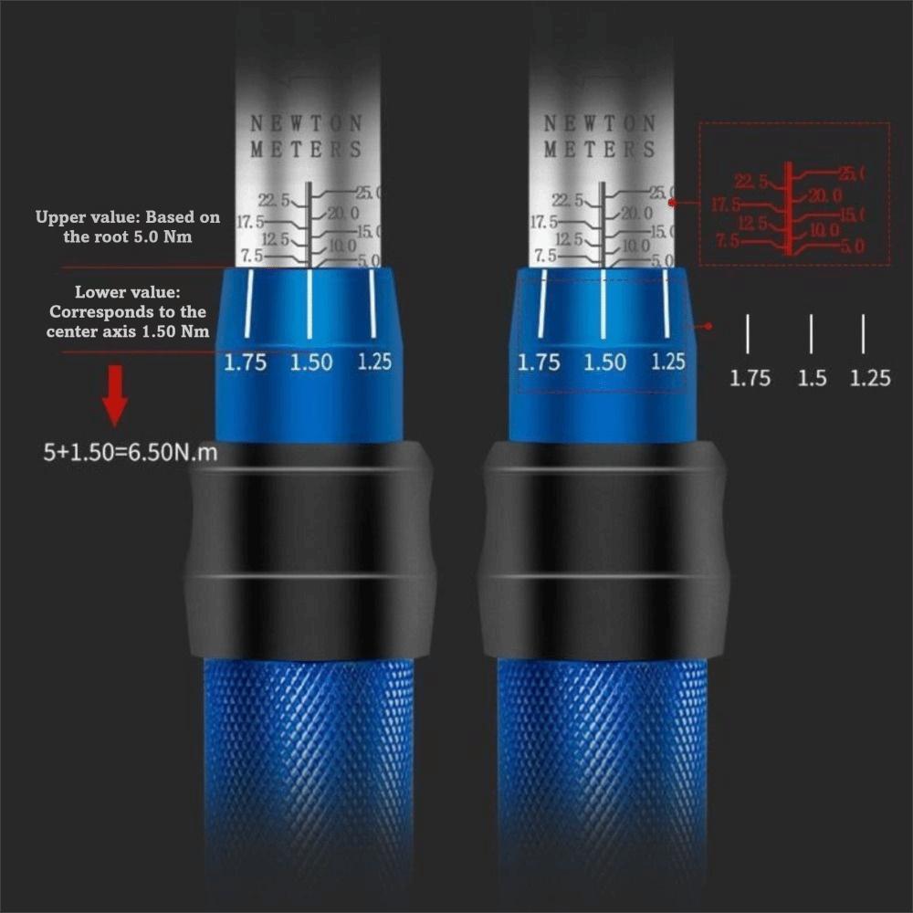 3/8" Drive Magnetic Spark Plug Socket 10-60Nm Torque Range Dual-Direction Ratchet Torque Wrench Precision-Adjustable Ultra Thin