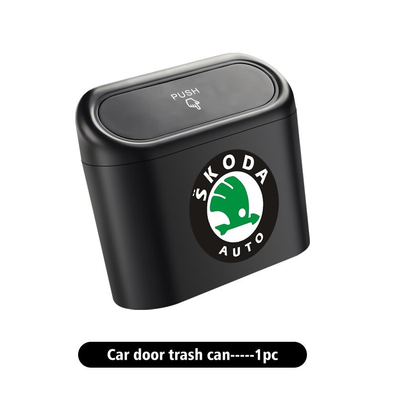 Cqmes7 Für Skoda Auto Mülleimer Tür Hängende Aufbewahrungsbox Halter Mülleimer Organizer Auto Zubehör S Kodiaq Octavia 2 3 Yeti Karoq
