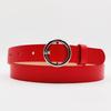All-match Round Buckle Women's PU Belt Simple and Fashionable Jeans Belt New Student Belt