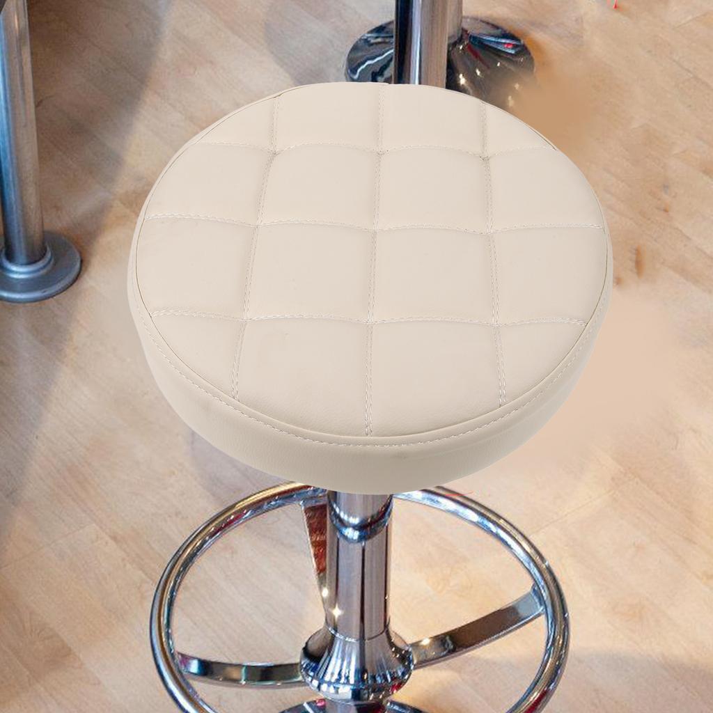 Round Bar Stool Replacement Seat PU Seating Part Sturdy Lightweight Portable for Restaurant Cafe Home Office Shopping Mall