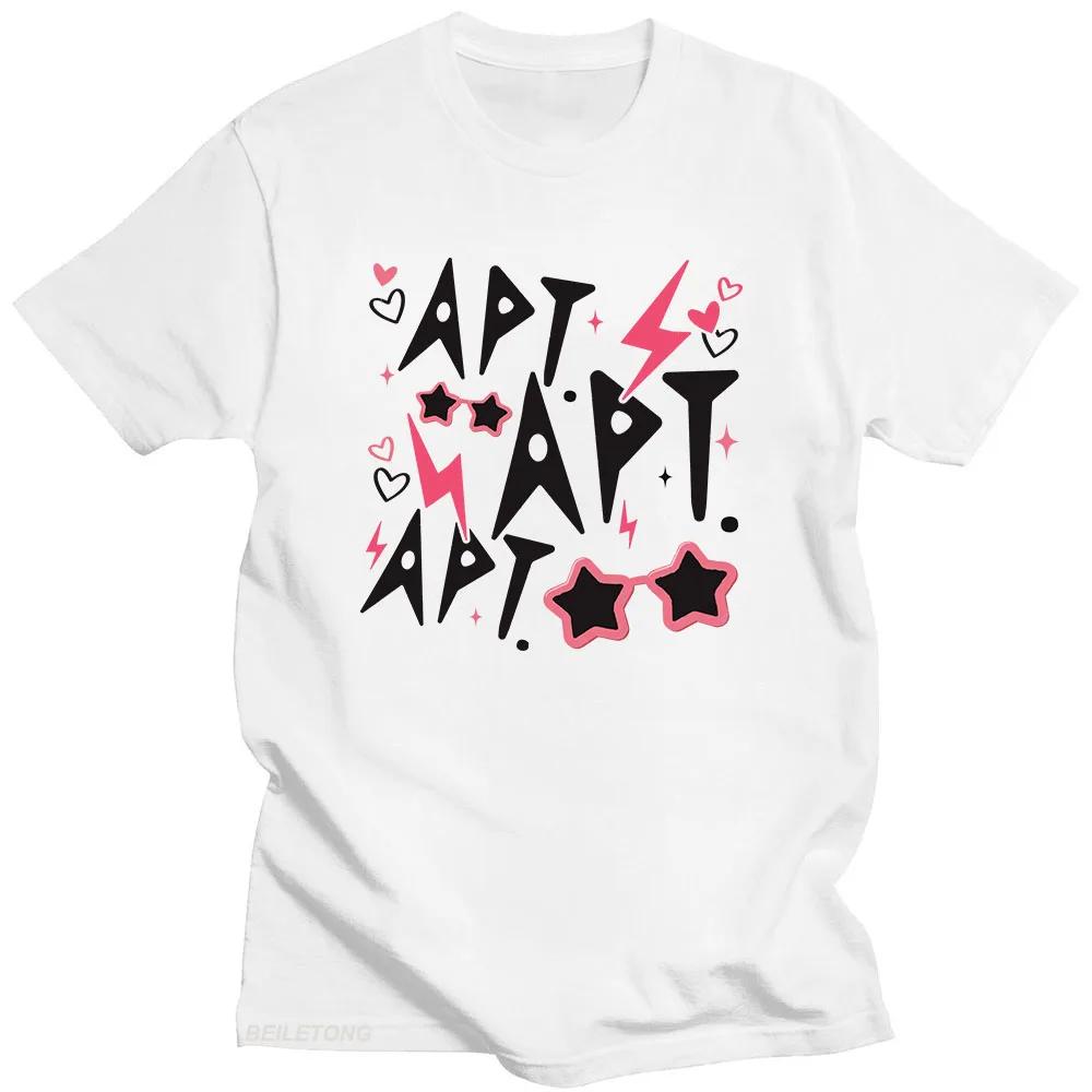 ROSÉ  Bruno Mars  TShirt Graphic Printing  Oneck Teeshirt Summer Hip Hop Punk Tshirt Vintage Tops women clothing S