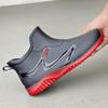 Short Tube Waterproof Rain Shoes Adult Fishing Labor Insurance Rubber Shoes Special Medium Tube Non-slip Rain Boots Water Shoes
