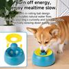 Plastic Slow Feeder Dog Bowl Food-Grade Non-Slip Pet Feeding Bowl Anti-Choking with Rolling Ball Dog Treat Bowl Puppy Training