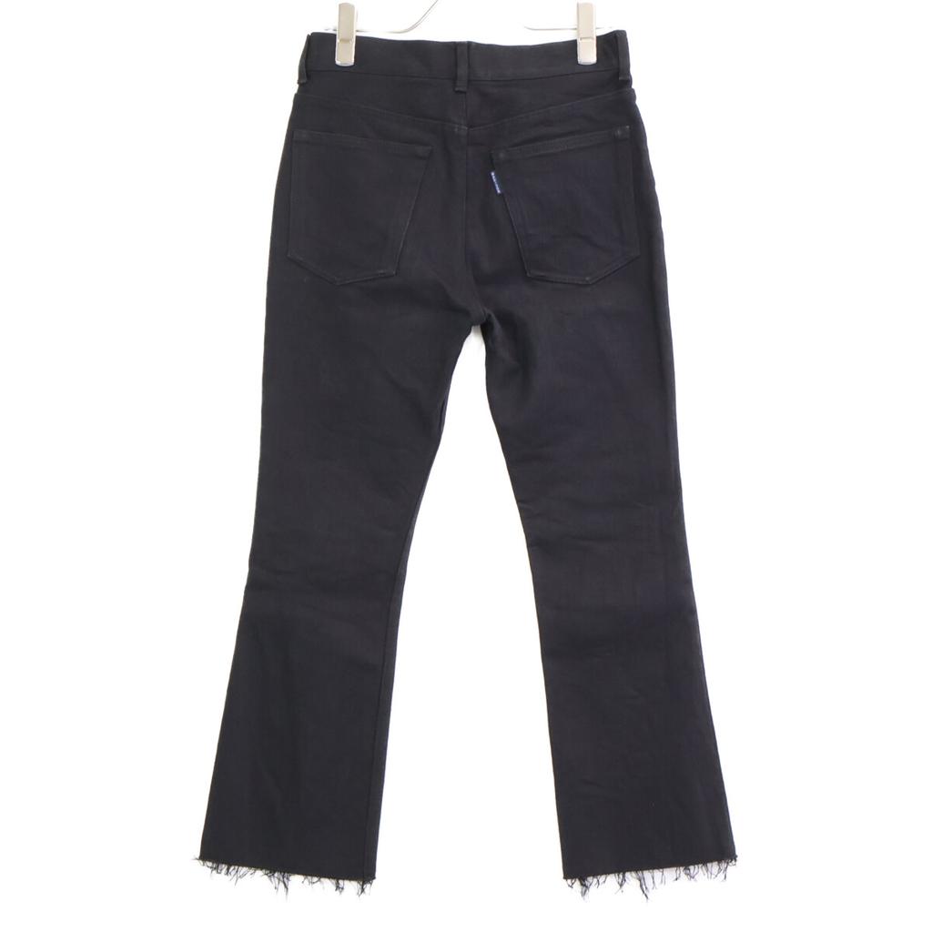 MADISON BLUE [Excellent Condition] MB999-3001 HEM CUT SLIM FLARE DENIM Skinny Denim Pants/ Bottoms 00 blackUsed