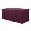 4ft 6ft Sizes Stretch Table Skirt Tutu Ruffled Tablecloth Table Cover Classroom Teacher Desk Back to School Supplies
