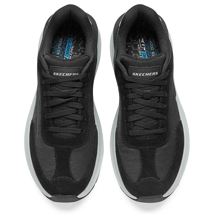Skechers Global Jogger Comfortable Retro Running Shoes Men Sneakers Black 210613-BLK