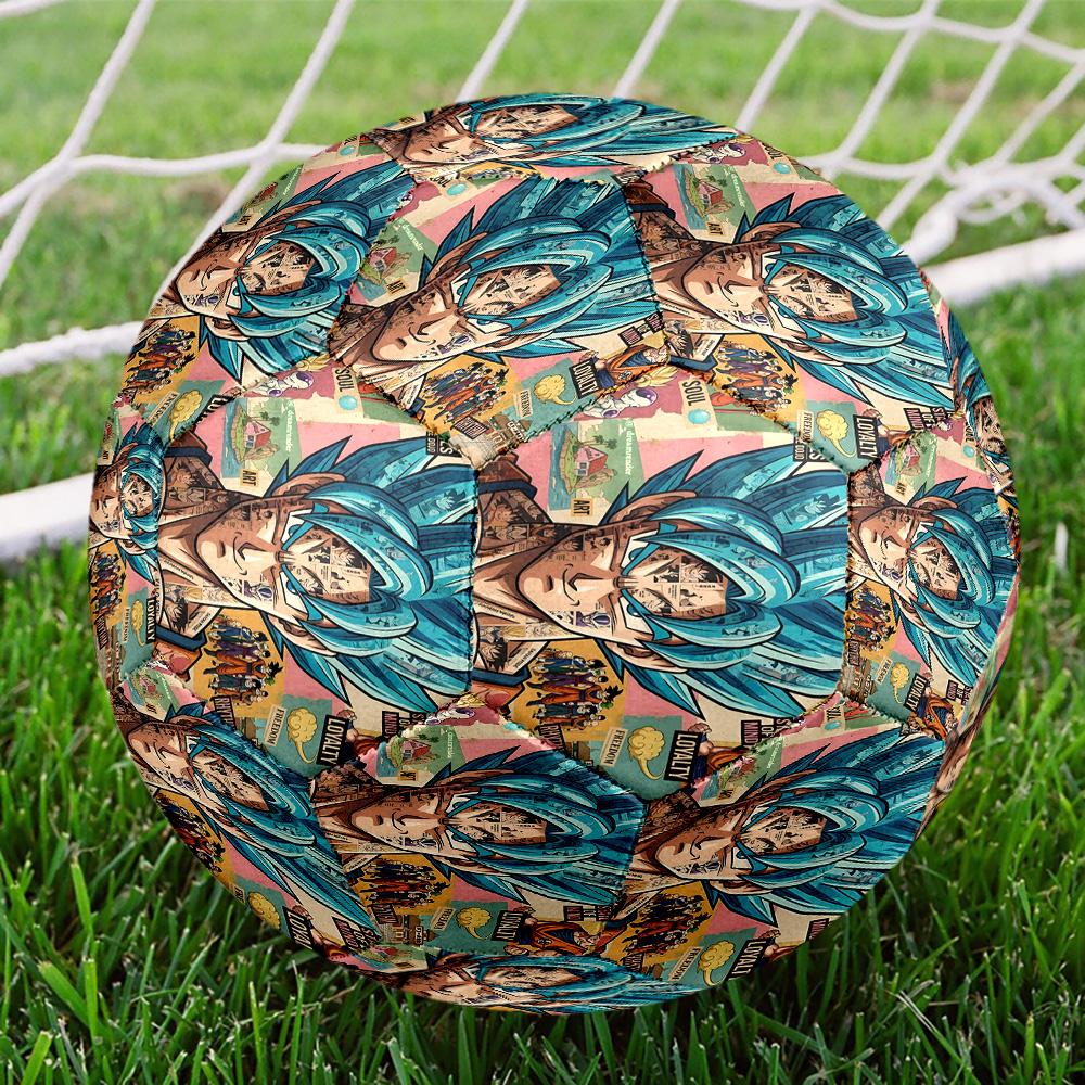 DRAGON BALL Print Size 5 Soccer Ball, Standard Match Football for Sports Game and Team Practice, Ideal Gift for Soccer Fans