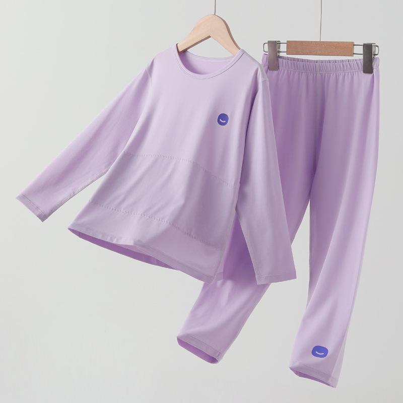 

Весняно-літня ліоцелова піжама - Унісекс, дитяча, вільного крою, із захистом живота для підлітків Size 120 (Height: 110-120cm, Weight: 40-50 jin)