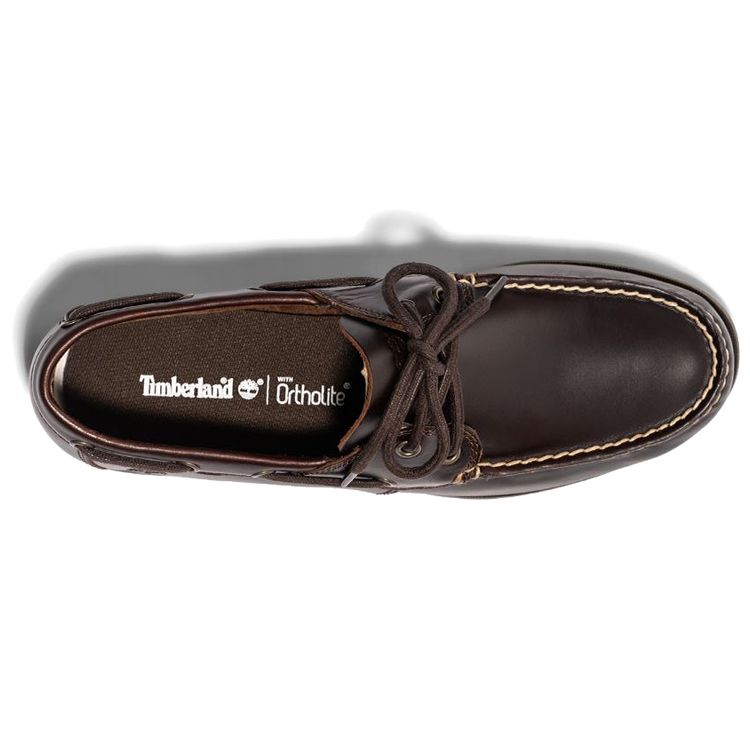 Timberland Cedar Bay Leather Loafers Casual Low-Top Sneakers Men Sneakers Dark-Brown A199I