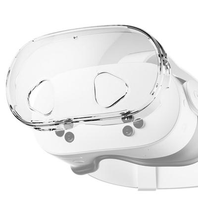 Compatible with Meta Quest 3S Head Protective Case Q3S Host Crystal Case Lens Caps Tempered Film Rocker Cap Set