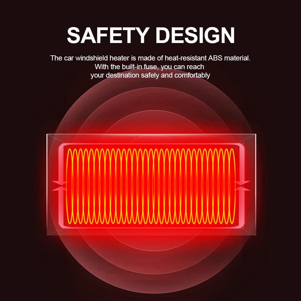 2 In 1 Electric Car Heater 360 Degree Rotatable 12 V/24 V Electric Heater Foldable Car Cooler Heater Car Accessories